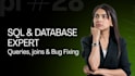 do write expert sql queries, database design and mysql bug fixing