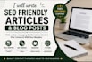 write articles,blog posts and how to content