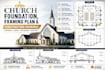 design church foundation, framing pan and construction drawings