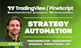 connect pinescript to brokers via tradingview alerts, webhooks and automation