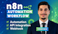 build n8n automation workflows, ai agents and API integrations