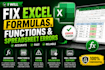 fix excel formulas, functions and spreadsheet errors