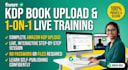 upload your book to amazon KDP and provide KDP training