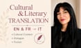 do literary and creative translation into italian