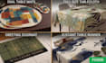do premium designs for custom doormats, table mats,tablecloth and table runner