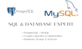 write sql queries and design postgresql or mysql databases