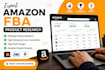 do amazon fba  product research and wholesale products