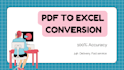 convert PDF to excel