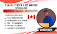 write winning canada healthcare, cleaning and construction tender bids