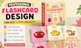 design printable flashcards, kids learning cards, affirmation cards, quizlet