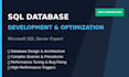 design, develop, and program high performance sql database