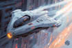 design a sci fi spaceship design