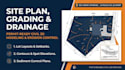 draw site plan, civil 3d grading, drainage, and sediment control for permit