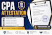 issue professional CPA verification and attestation services