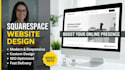 do modern sqaurespace website or redesign, business website development