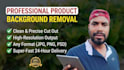 do professional photo editing and background removal