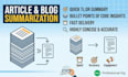 professionally summarize your articles and blogs