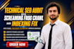 do technical seo audit with screaming frog crawl and indexing fixes