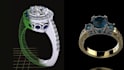 create jewelry design, 3d cad model, rendering, ring design and bracelets