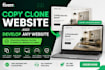 copy clone website and develop any website