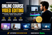 edit elearning video course, training video, edit online course, educational