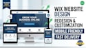design redesign customize wix website