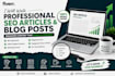 write professional articles and website content