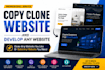 copy clone website and develop all website