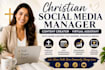 be your christian social media manager, content creator, yt virtual assistant