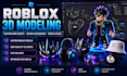 sculpt showroom grade roblox accessories, from wireframe to final render