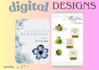 design aesthetic digital templates, invitations, and menus