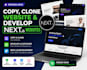 copy clone website and develop nextjs websites