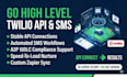 setup gohighlevel api integration and twilio sms workflow