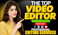 do professional video editing, youtube video editing in 6 hr