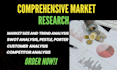 do market research, swot analysis and competitor analysis