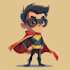 make superhero cartoon character