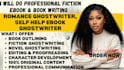 do fiction book ghostwriter, romance ghostwriter, self help ebook ghostwriter