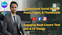 do canva graphic design, book covers, cvs, and thumbnails