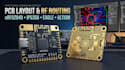design pcb layout rf routing nrf52840 ip5356 eagle altium compact wearable pcb