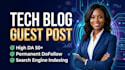 do guest posting on tech blog with permanent dofollow links
