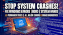 fix your windows system errors and blue screen issues