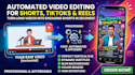 batch edit highly engaging youtube shorts, tiktoks, and reels
