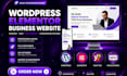 design wordpress business website and elementor website development