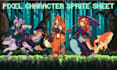 create pixel character sprite, rpg sprite sheets, nsfw pixel game character art