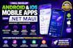 do android and ios applicationsin maui dot net maui
