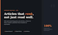 write SEO optimized blog posts and articles that actually rank