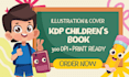 draw children storybook illustration and kdp book cover