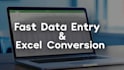 do accurate excel data entry, spreadsheet cleanup and CSV conversion