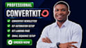 setup convertkit newsletter, kit automation, email sequence and kit landing page