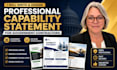 write and design a professional government contracting capability statement